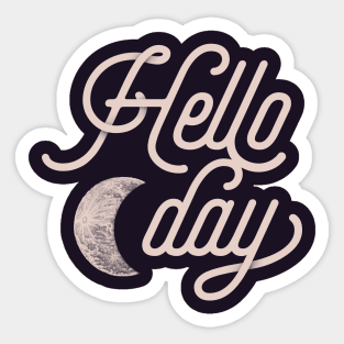 Hello Moonday Sticker